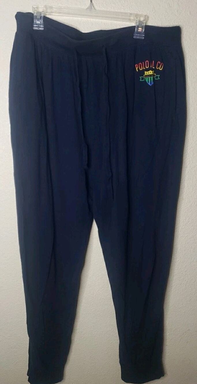 Polo Ralph Lauren Sleepwear Pants Men's Size 1XL PJ Bottoms Cotton Navy Blue